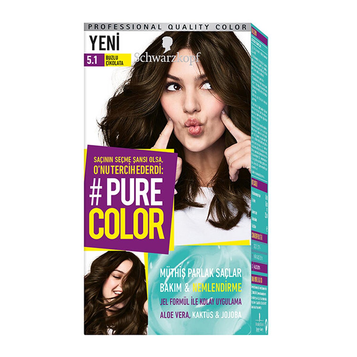 Pure Color Set Saç Boyası 5 .1 Buzlu Çikolata - Platin