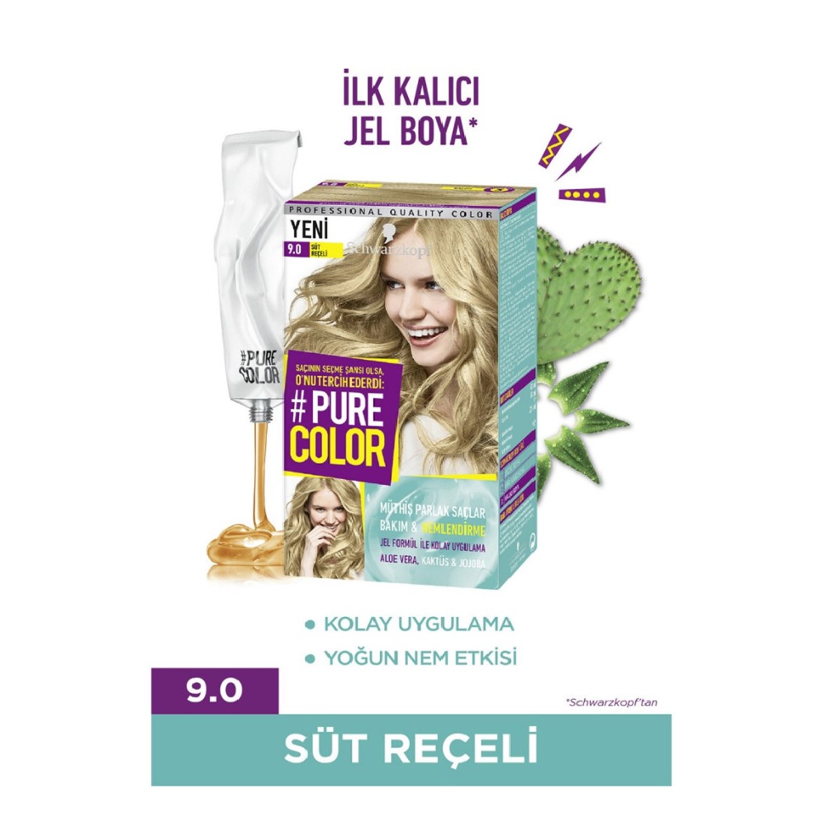 Pure Color Set Saç Boyası 9.0 Süt Reçeli
