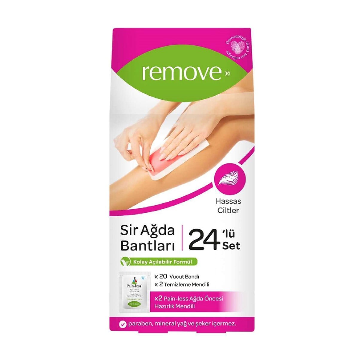 Remove Sir Ağda Bantları 24'lü Set Hassas Ciltler 