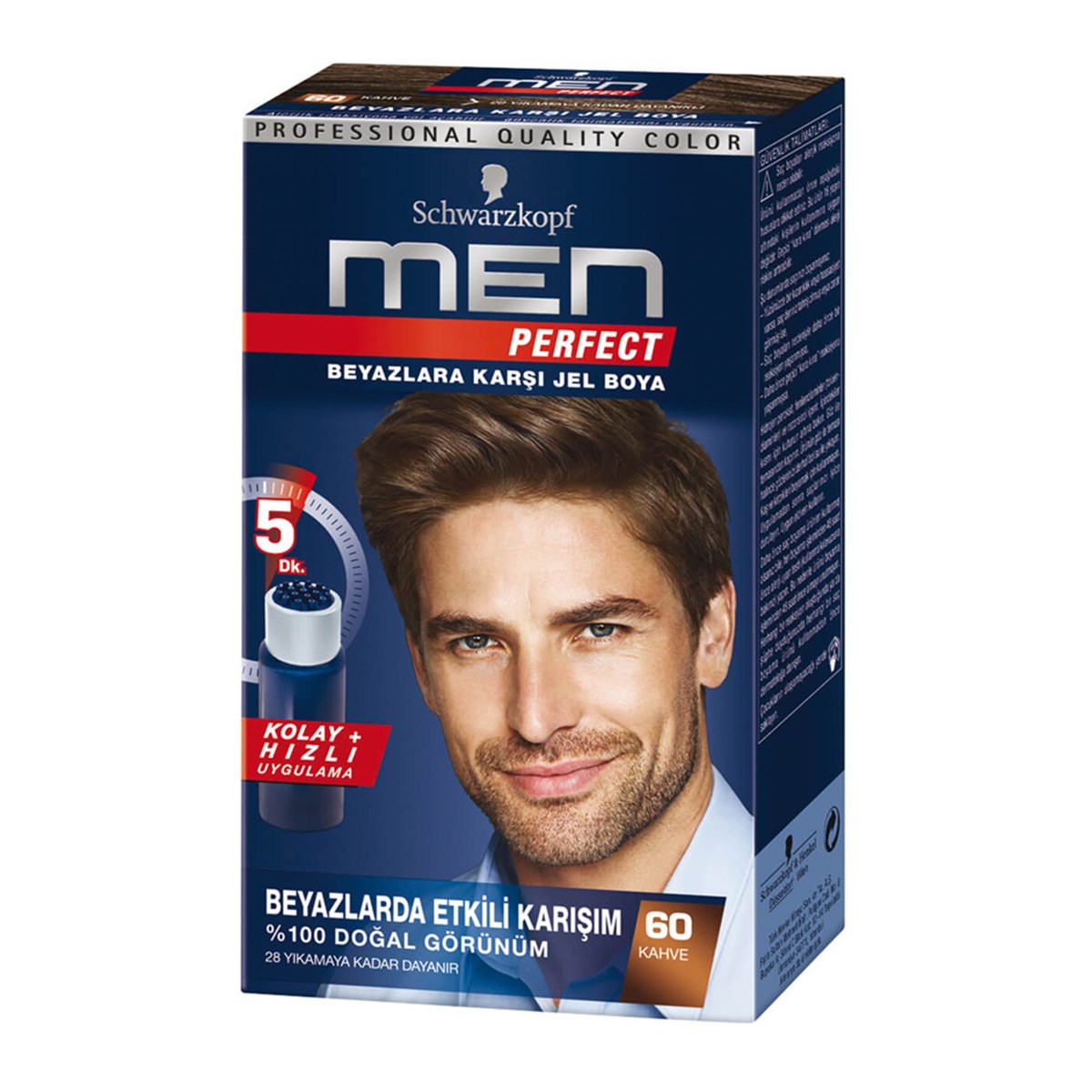 Schwarzkopf Men Perfect Beyazlara Karşı Jel Boya 60 Kahve