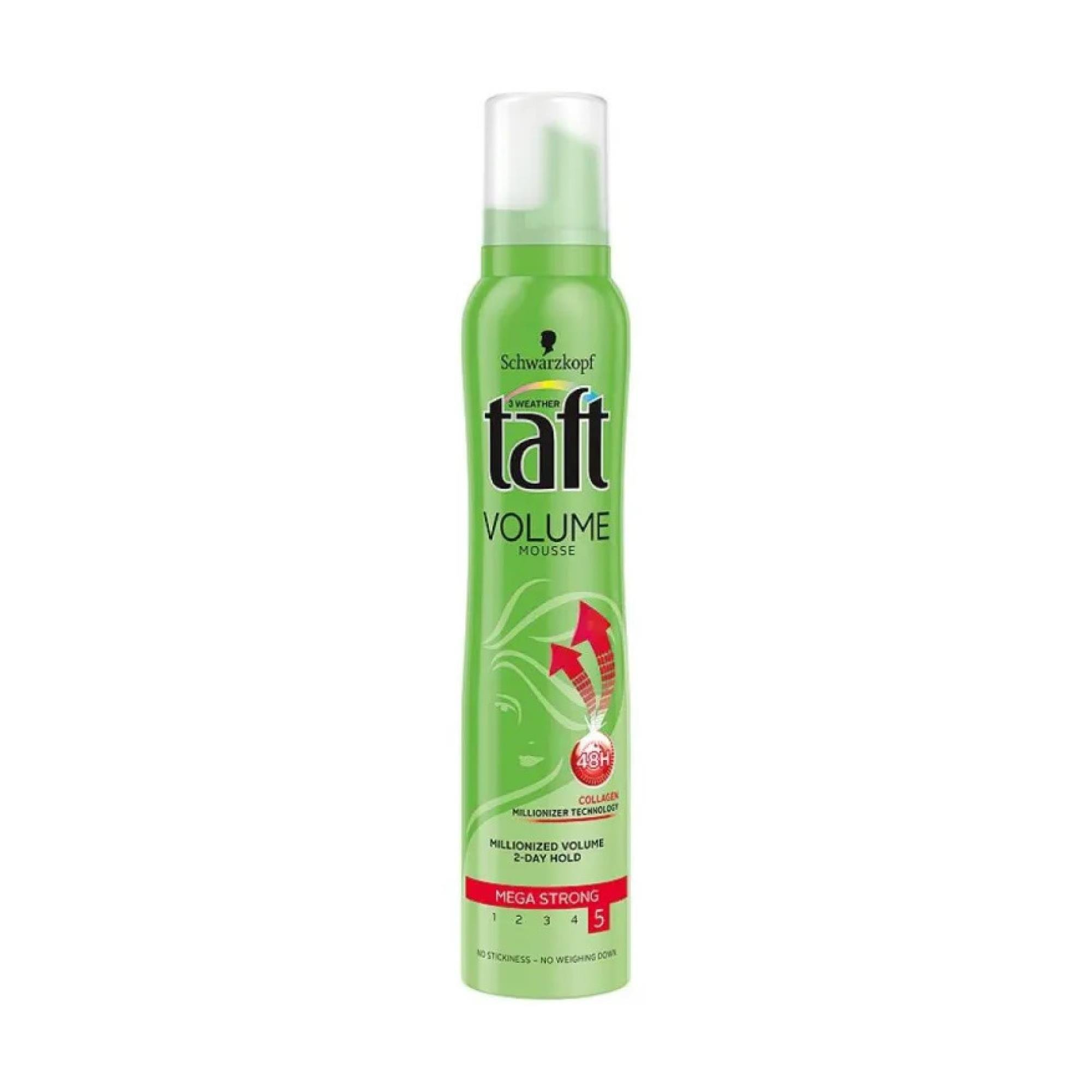 Taft Saç Köpüğü Volume Mousse Mega Strong 200 ml - Platin