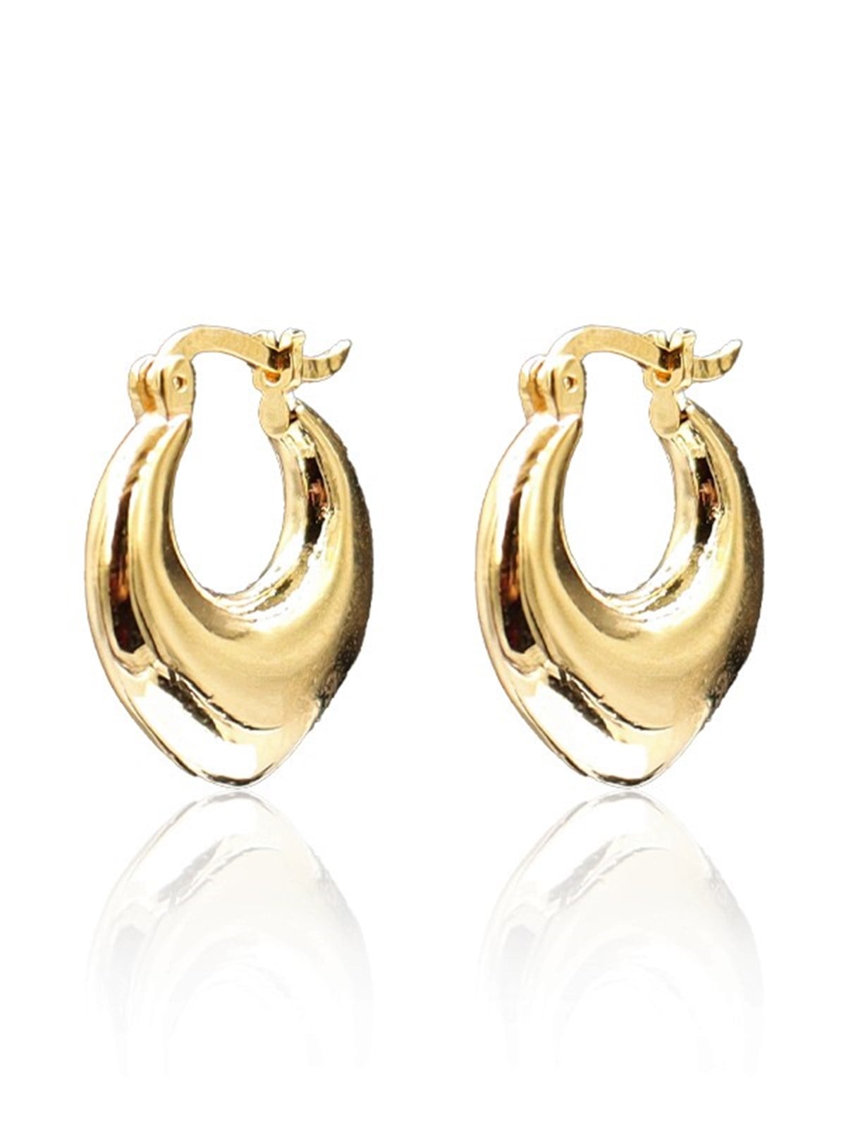 Eve Mini Oval Halka Küpe