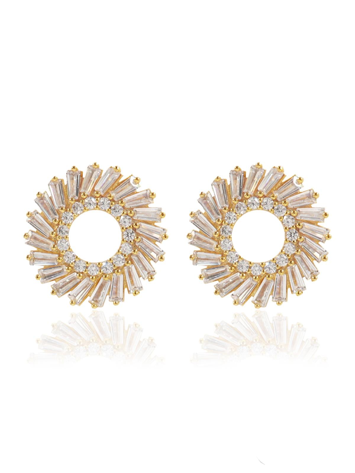 Lule Baget Taşlı Küpe