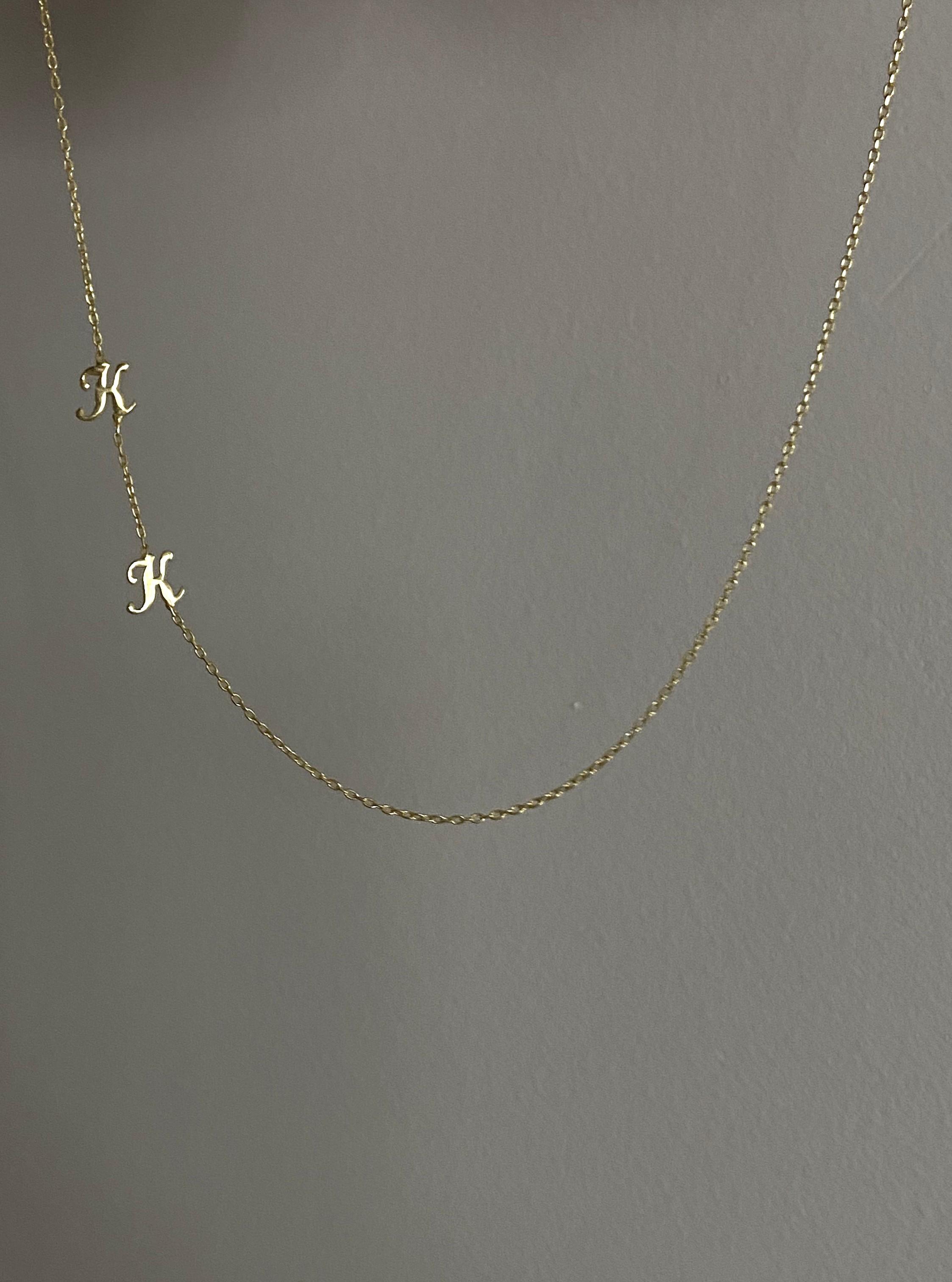 Kişiye Özel İki Harfli Kolye