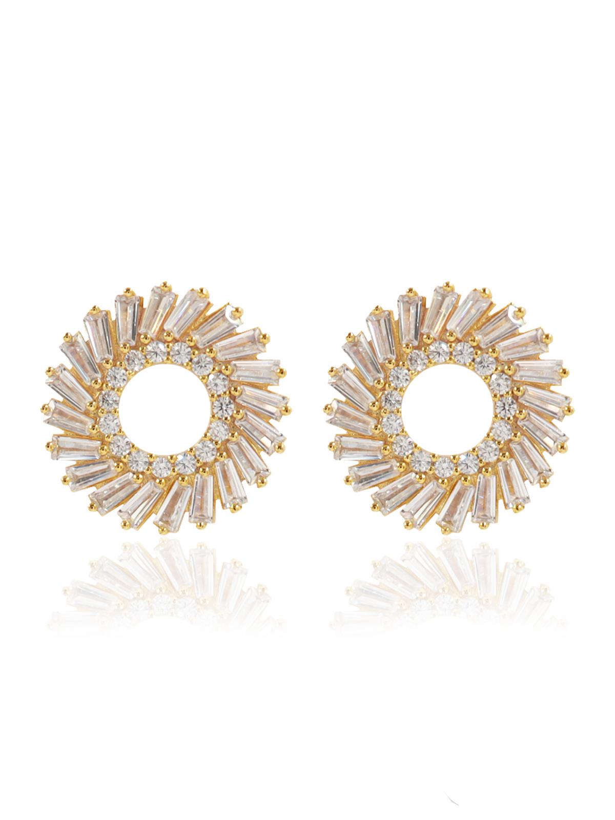 Lule Baget Taşlı Küpe