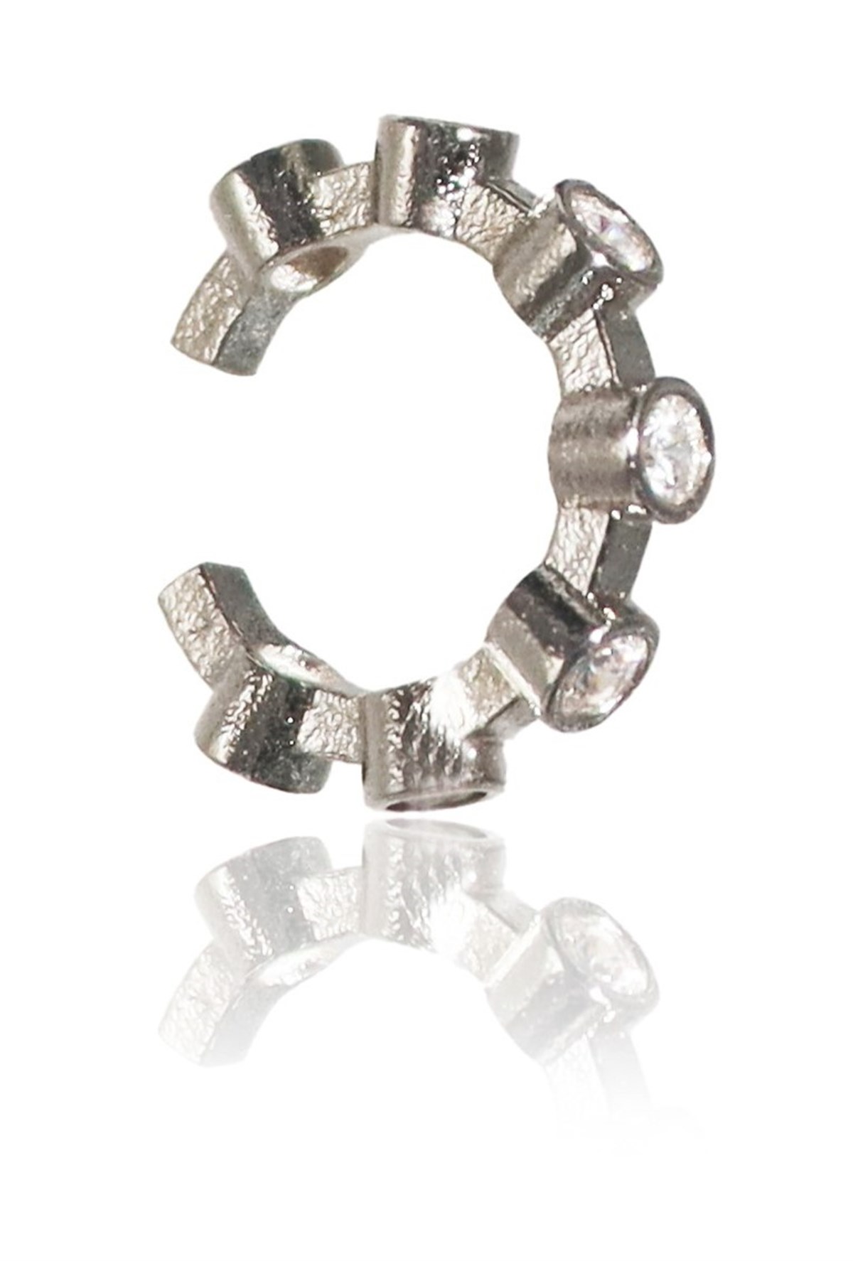 Lynx Kıkırdak Küpe - Silver