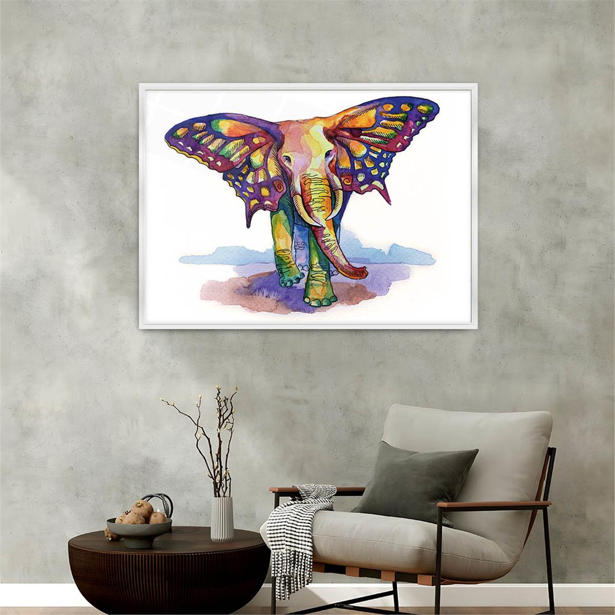Aluminum-Framed Art-Themed Tempered Glass Wall Art 087