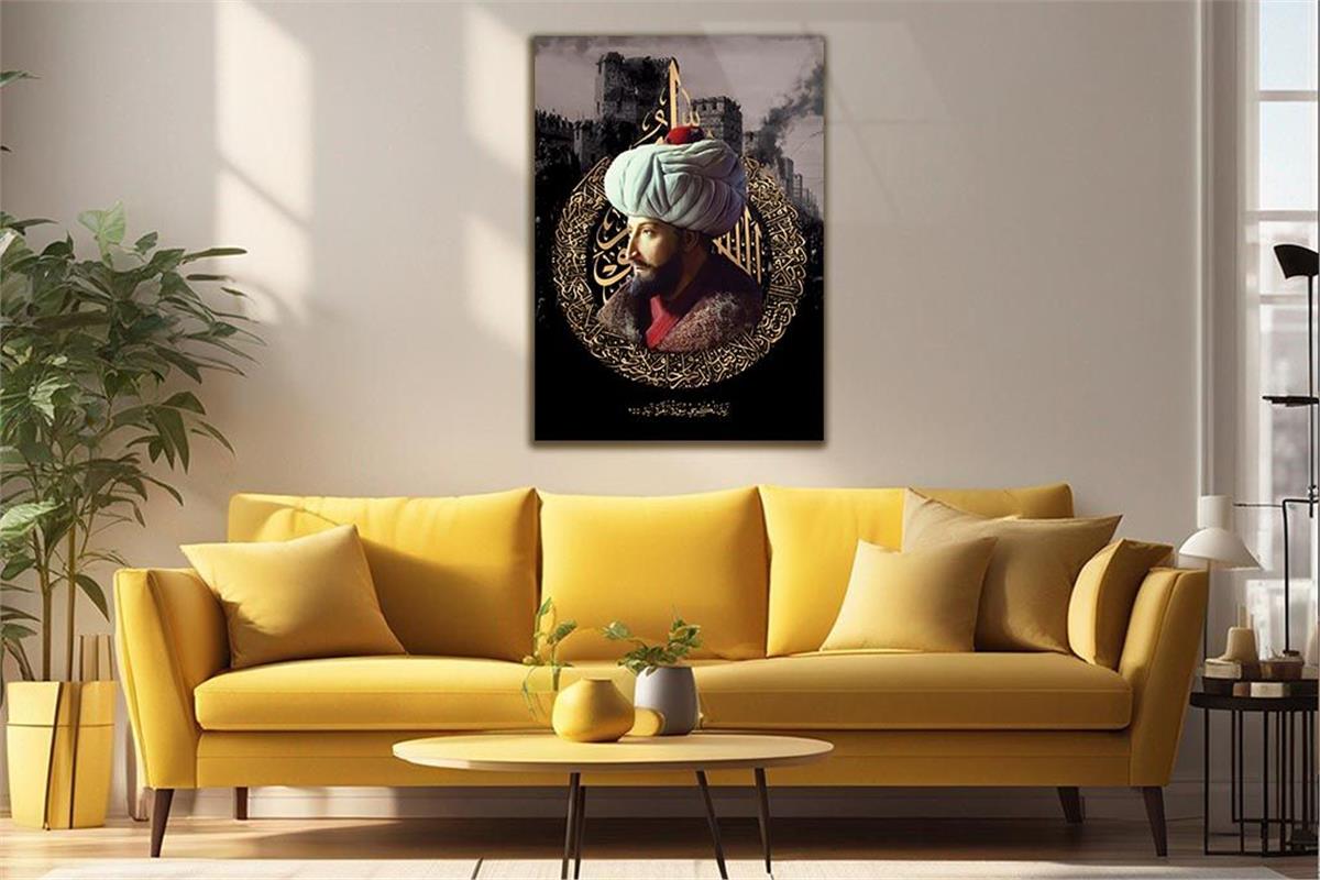 Fatih Sultan Mehmet KHan Glass Wall Art