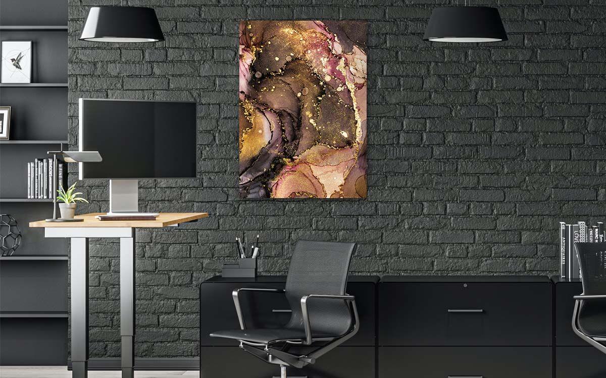 Dikey Sanat Temalı Cam Tablo 315