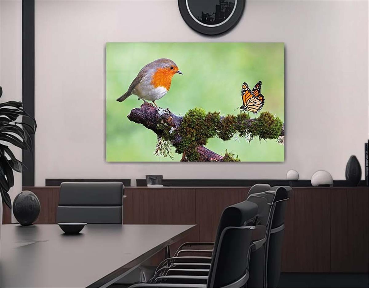 Thema Natur auf bedrucktem Glas