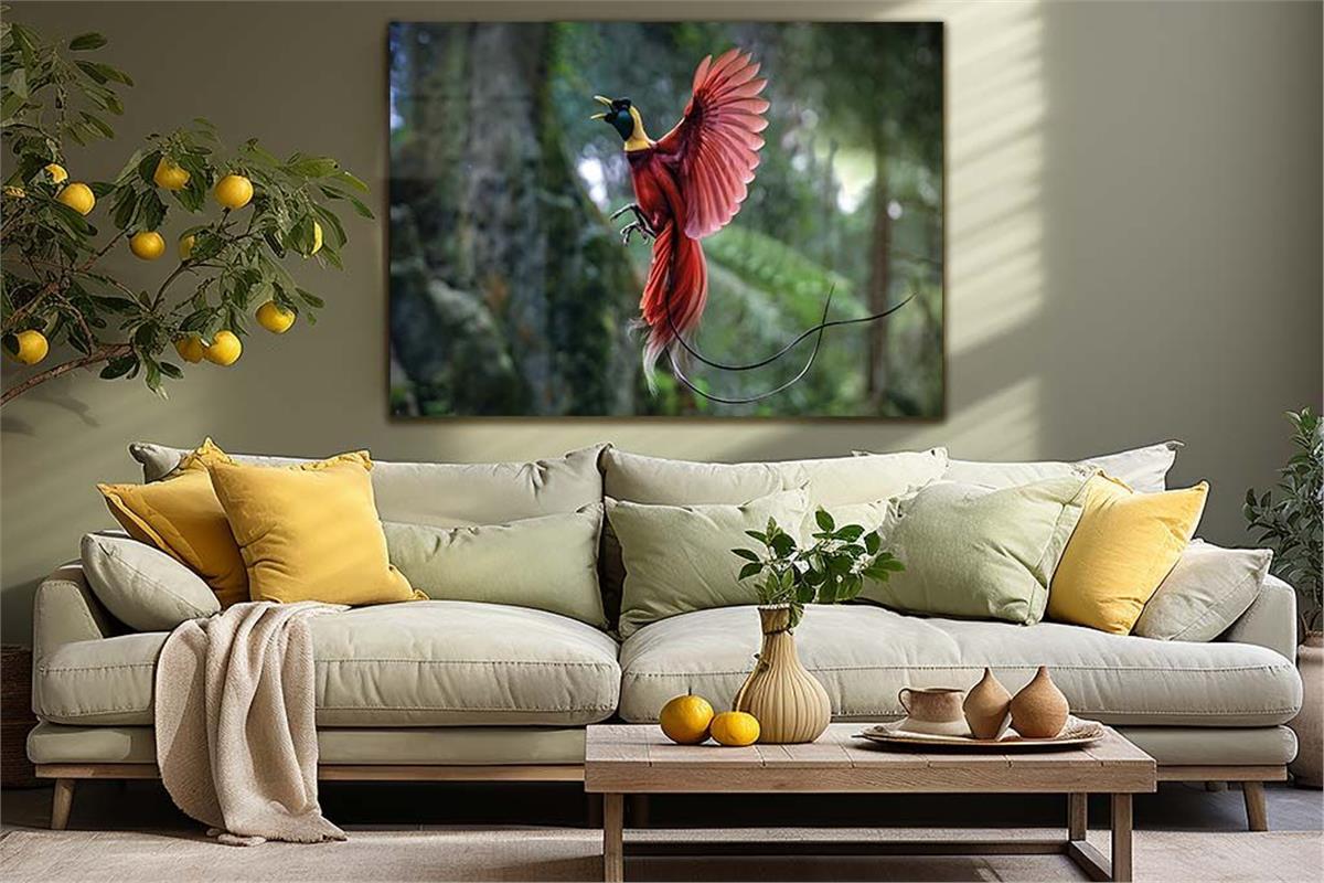 Thema Natur auf bedrucktem Glas