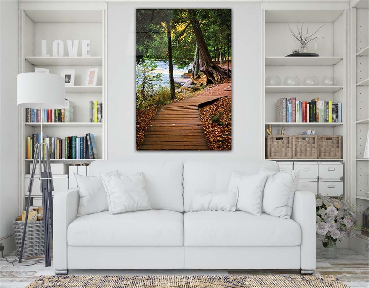 Dikey Sanat Temalı Cam Tablo 331