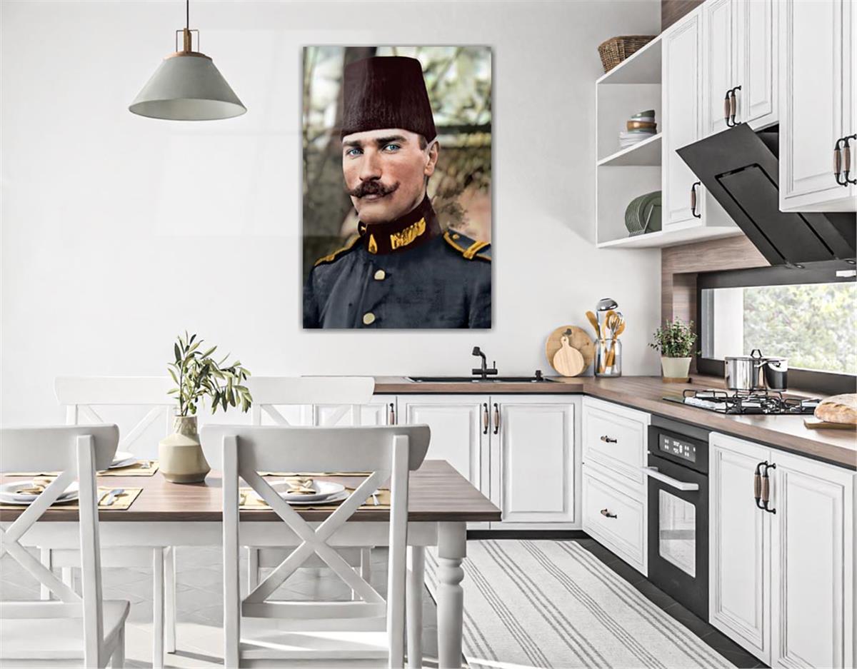 MUSTAFA KEMAL ATATÜRK GÖRSELLİ CAM TABLO