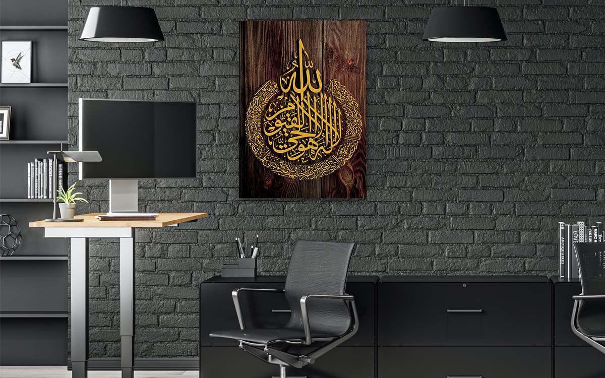 Religiöses Thema auf bedrucktem Glas