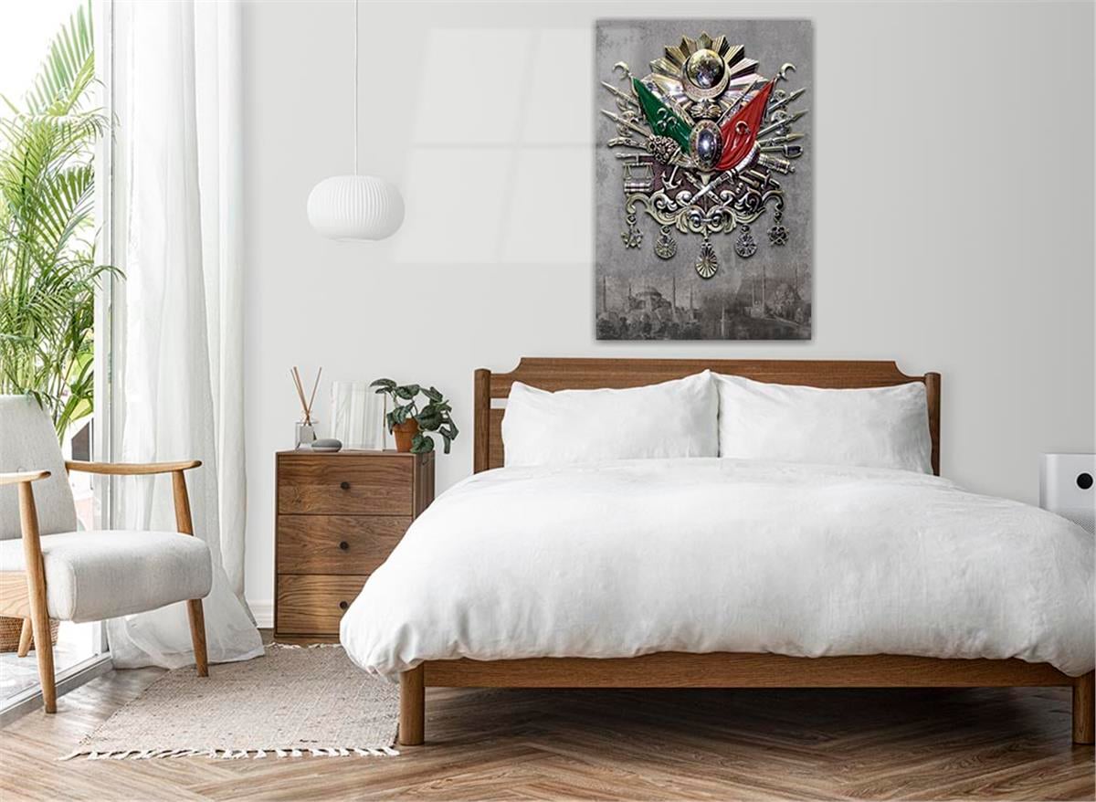 Ottoman State Coat of Arms Glass Wall Art