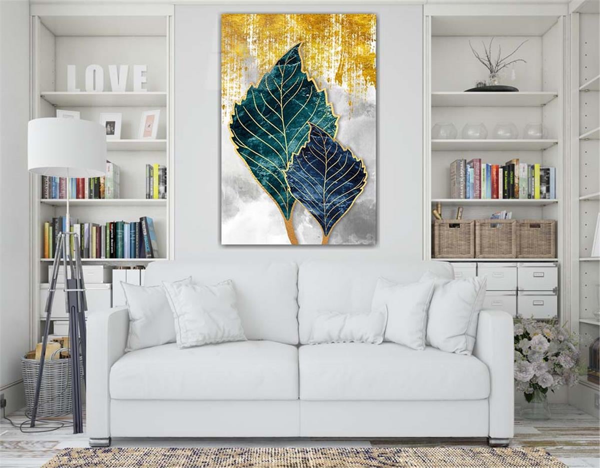 Dikey Sanat Temalı Cam Tablo 333