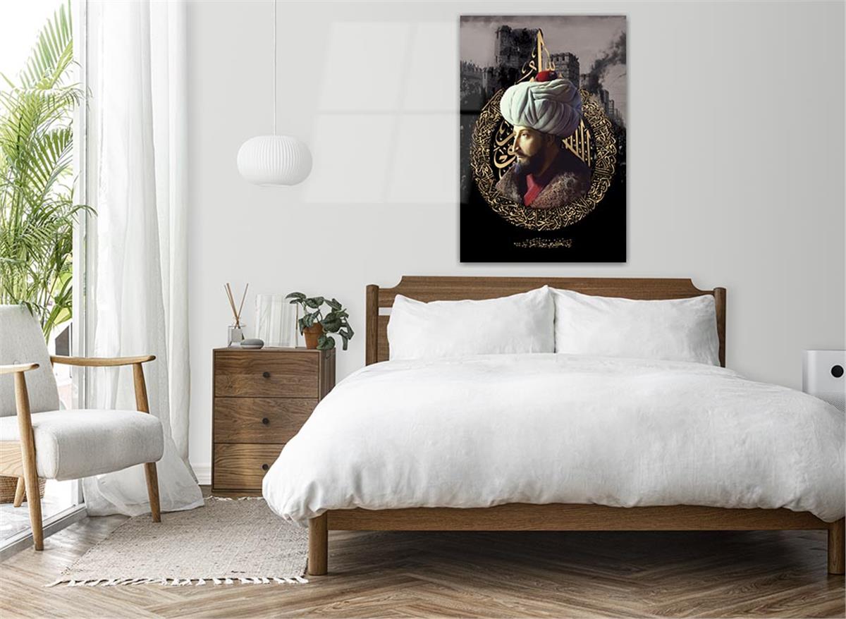 Fatih Sultan Mehmet KHan Glass Wall Art