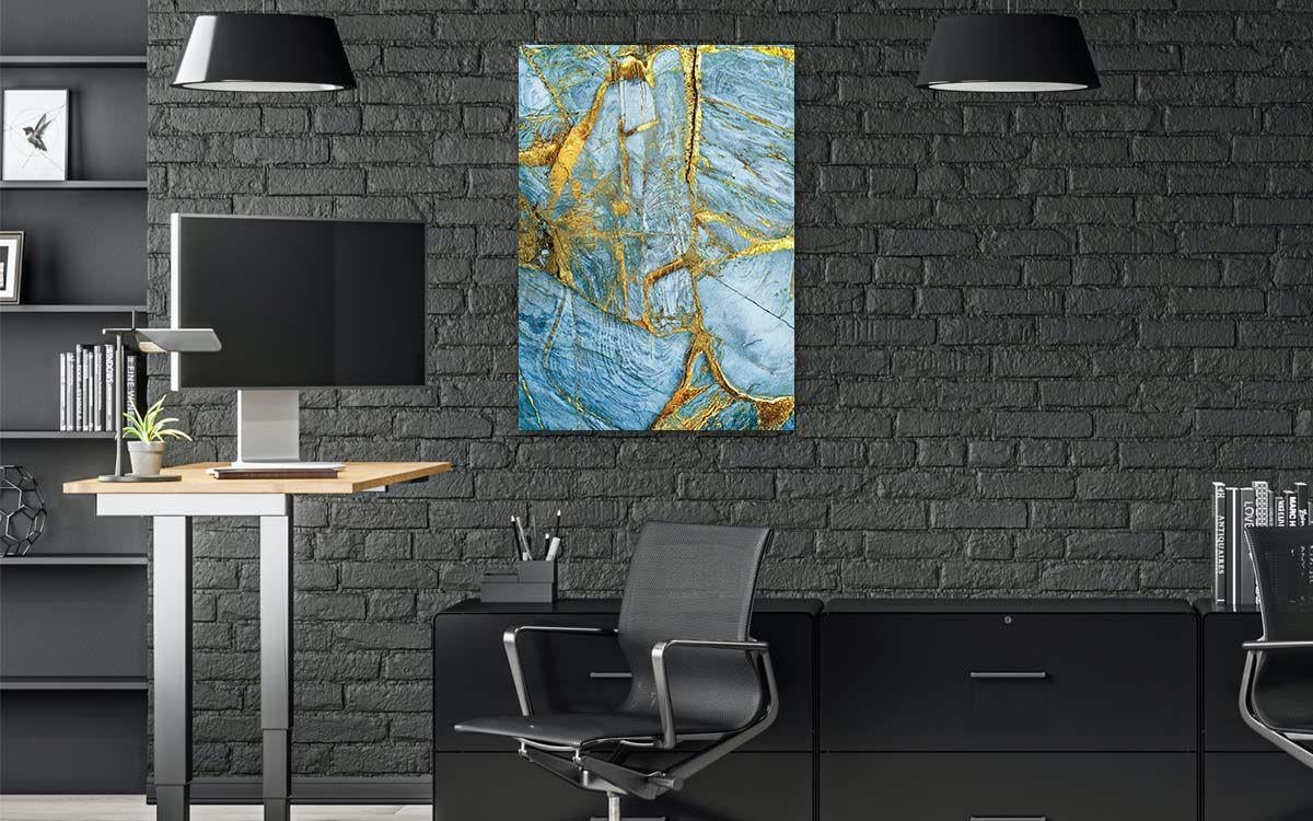 Dikey Sanat Temalı Cam Tablo 314
