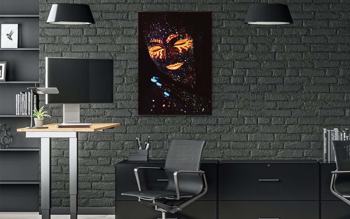 Dikey Sanat Temalı Cam Tablo 312