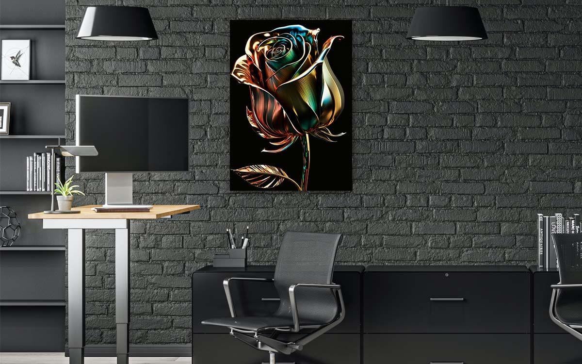 Dikey Doğa Temalı Cam Tablo128
