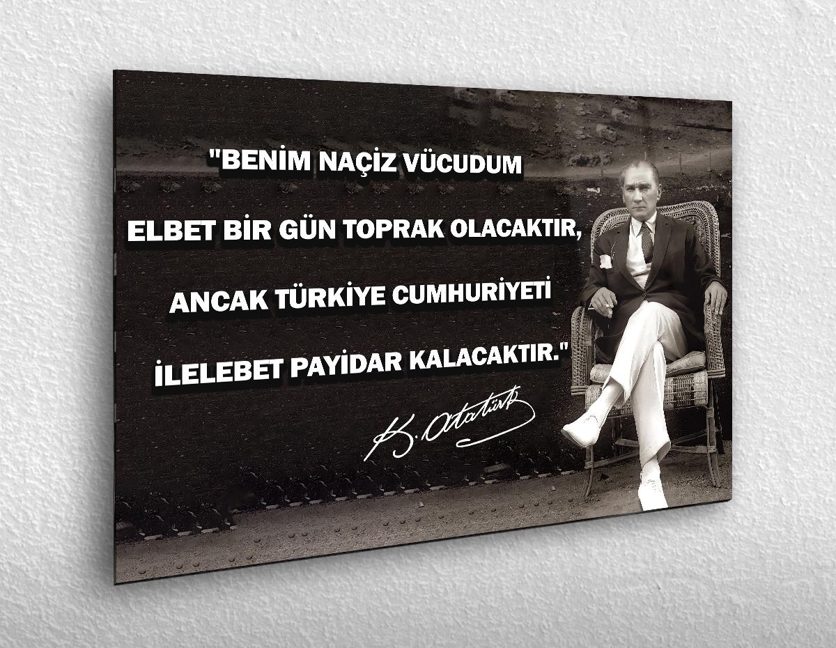 MUSTAFA KEMAL ATATÜRK CAM TABLO 