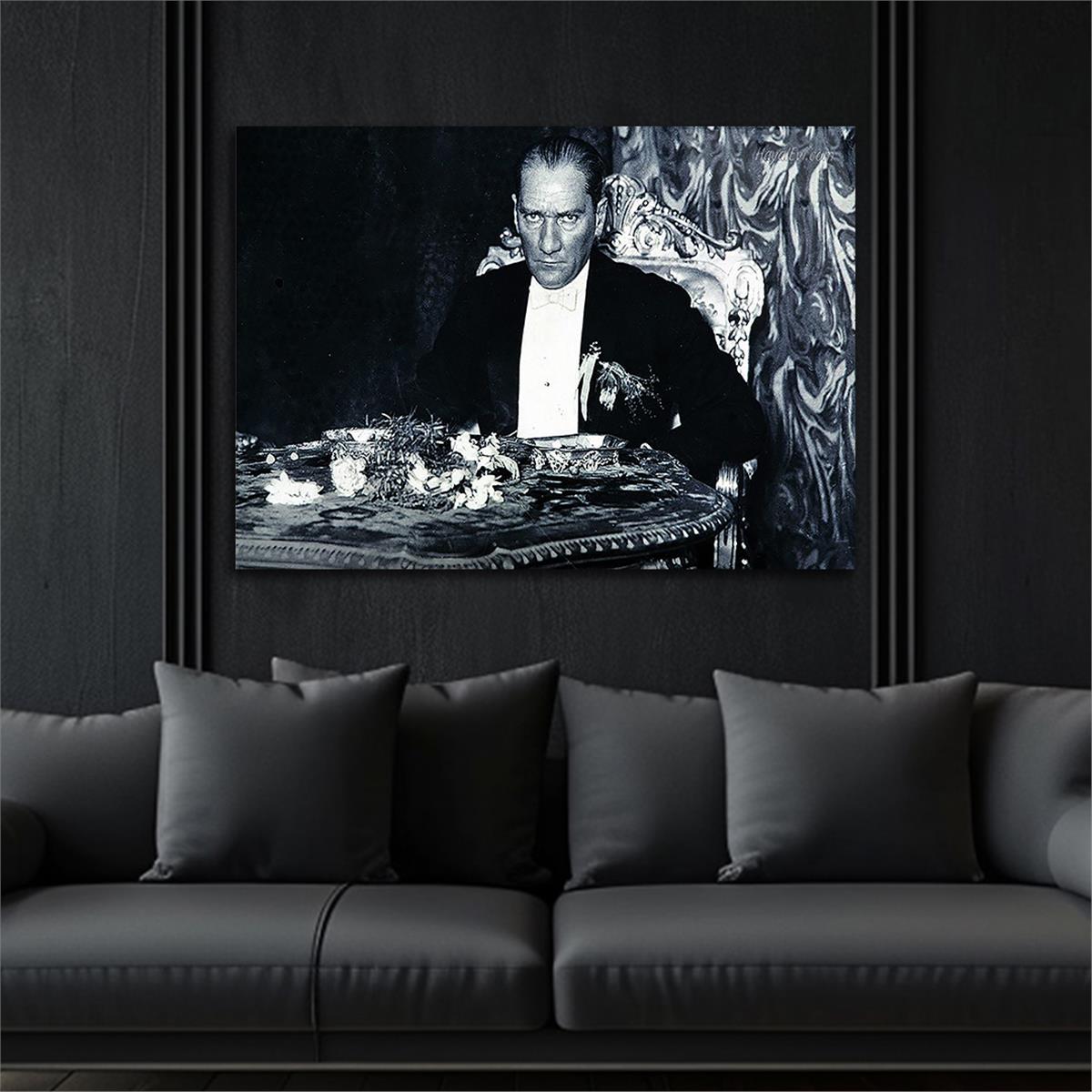 MUSTAFA KEMAL ATATÜRK GÖRSELLİ CAM TABLO