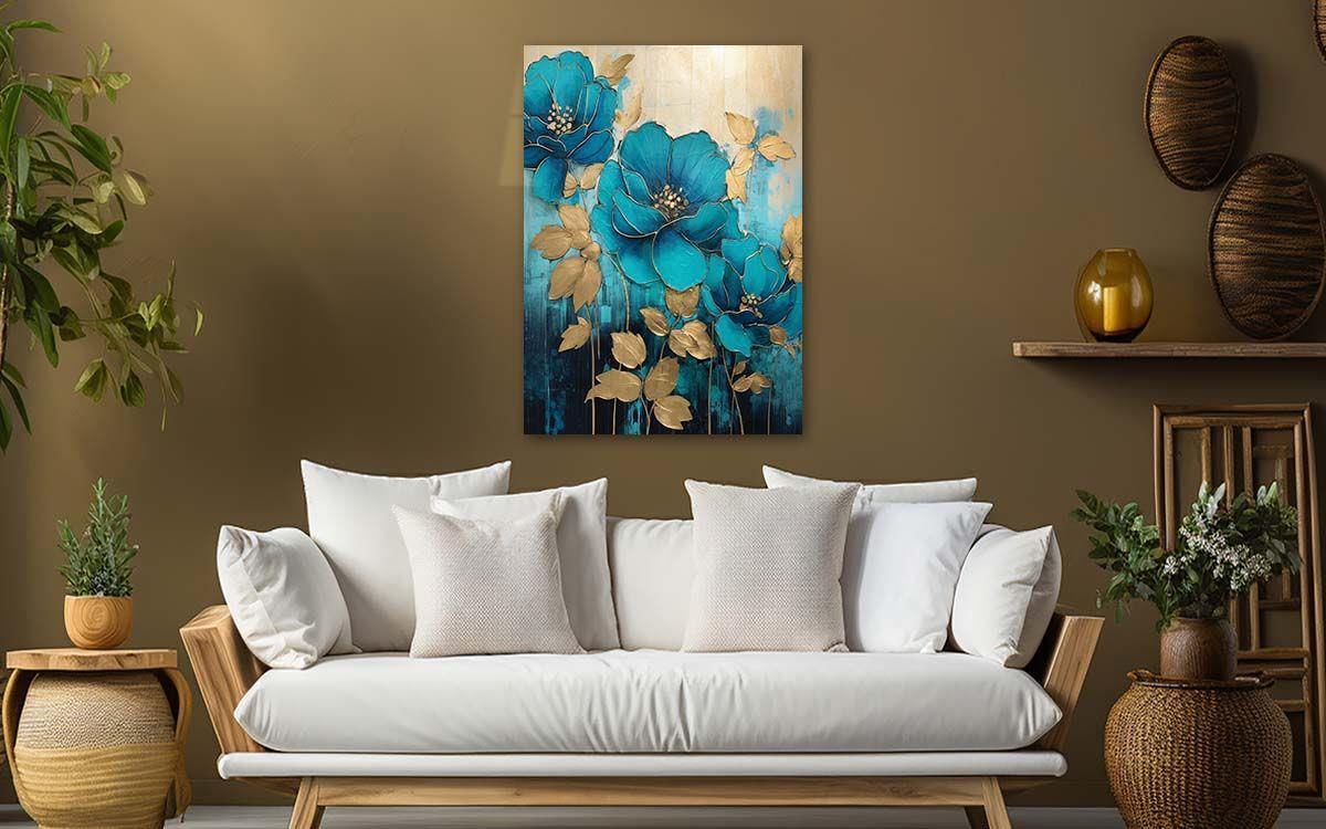 Dikey Sanat Temalı Cam Tablo 316