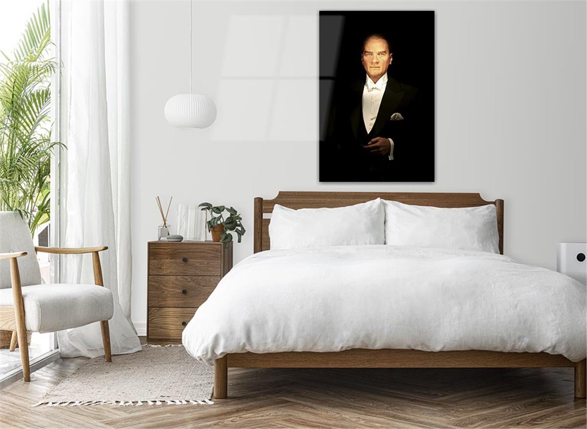 MUSTAFA KEMAL ATATÜRK GÖRSELLİ CAM TABLO