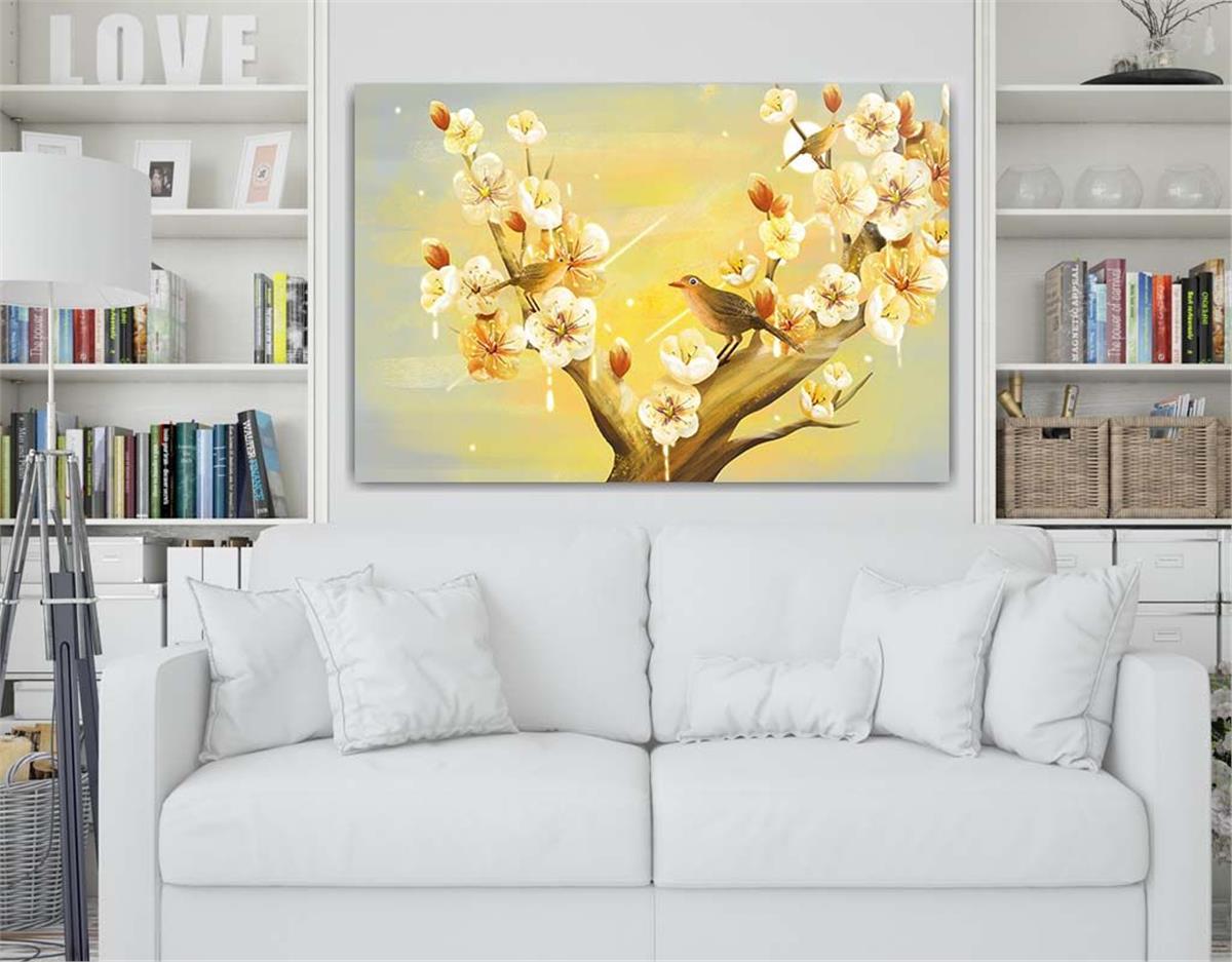 Thema Natur auf bedrucktem Glas
