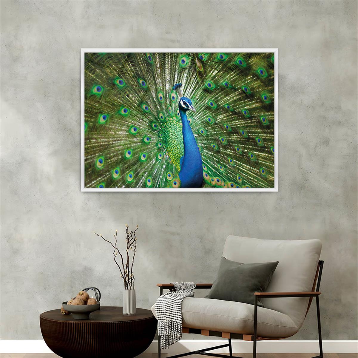 Aluminum-Framed Art-Themed Tempered Glass Wall Art 090