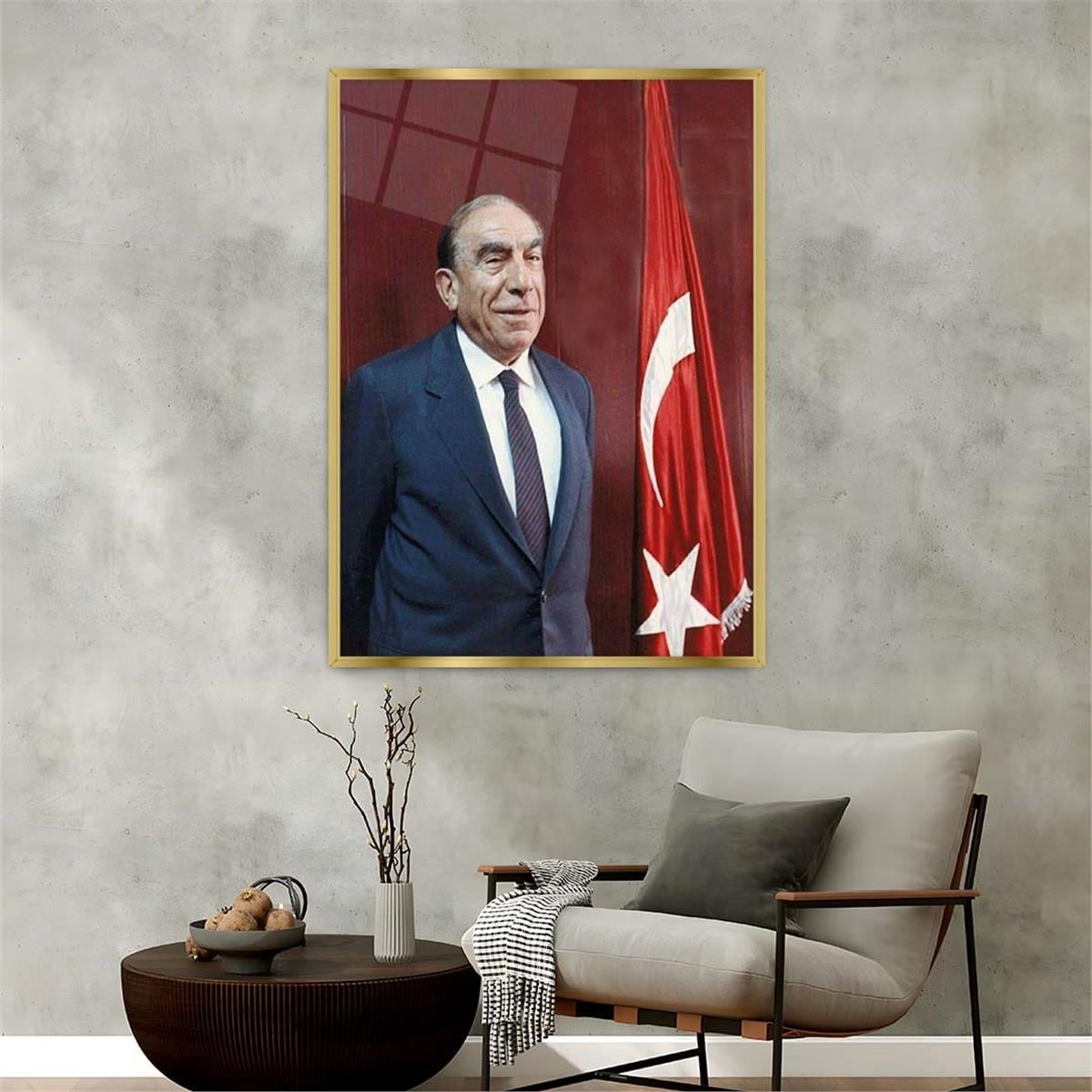 Alüminyum Çerçeveli Vatan Temalı Cam Tablo 051