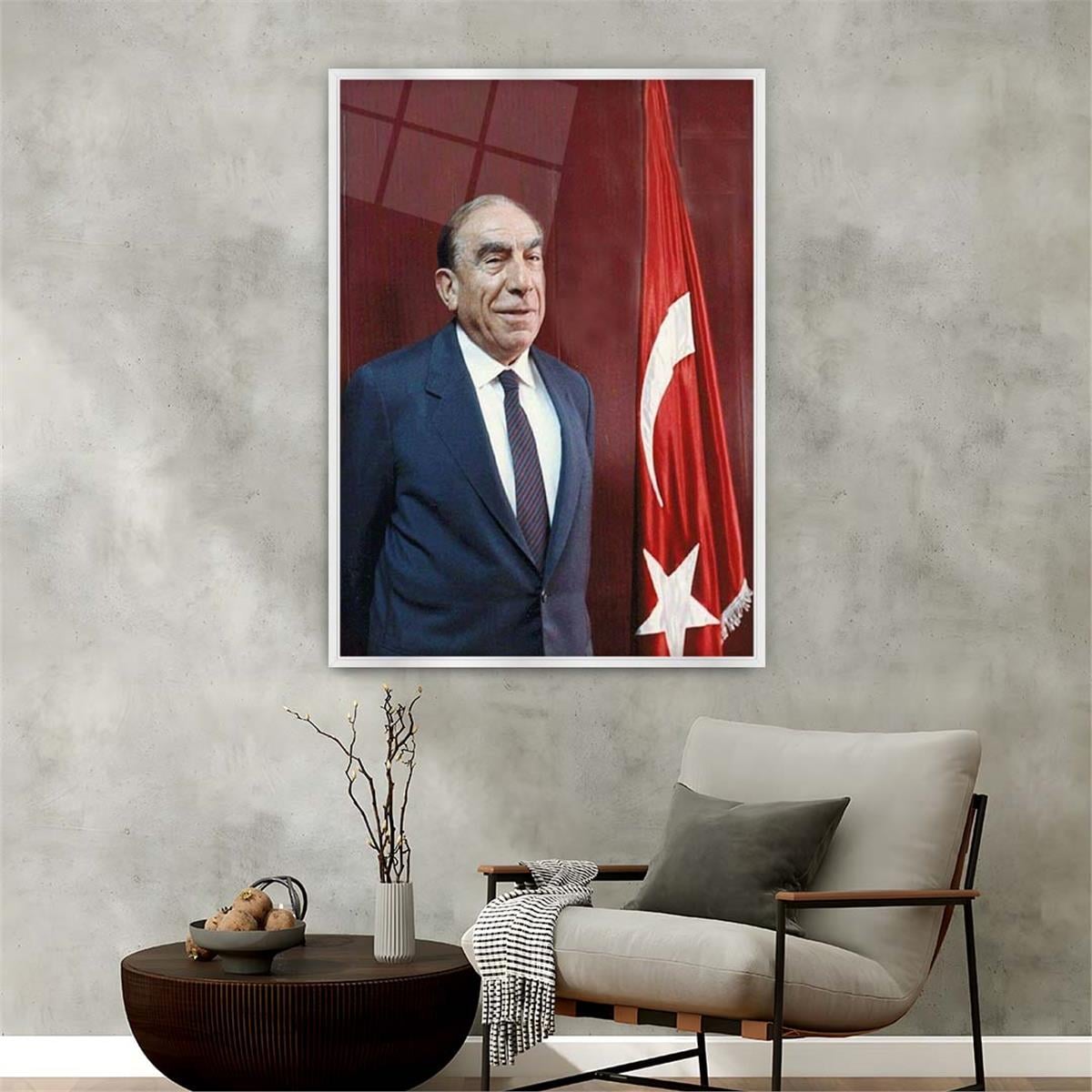 Alüminyum Çerçeveli Vatan Temalı Cam Tablo 051