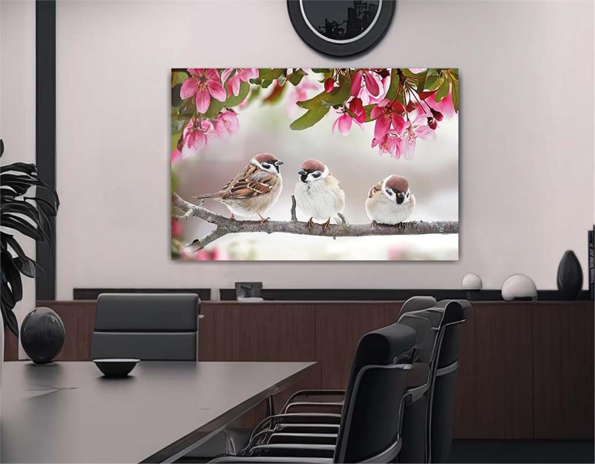 Thema Natur auf bedrucktem Glas