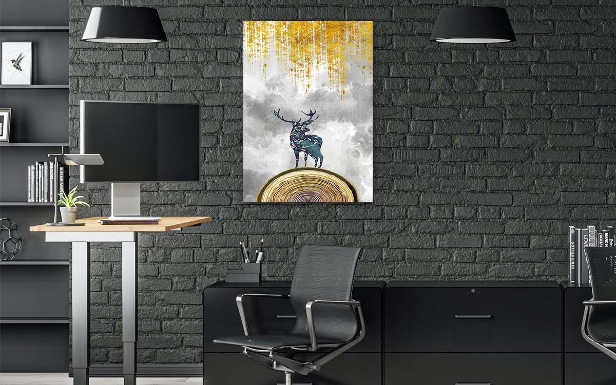 Dikey Sanat Temalı Cam Tablo 332