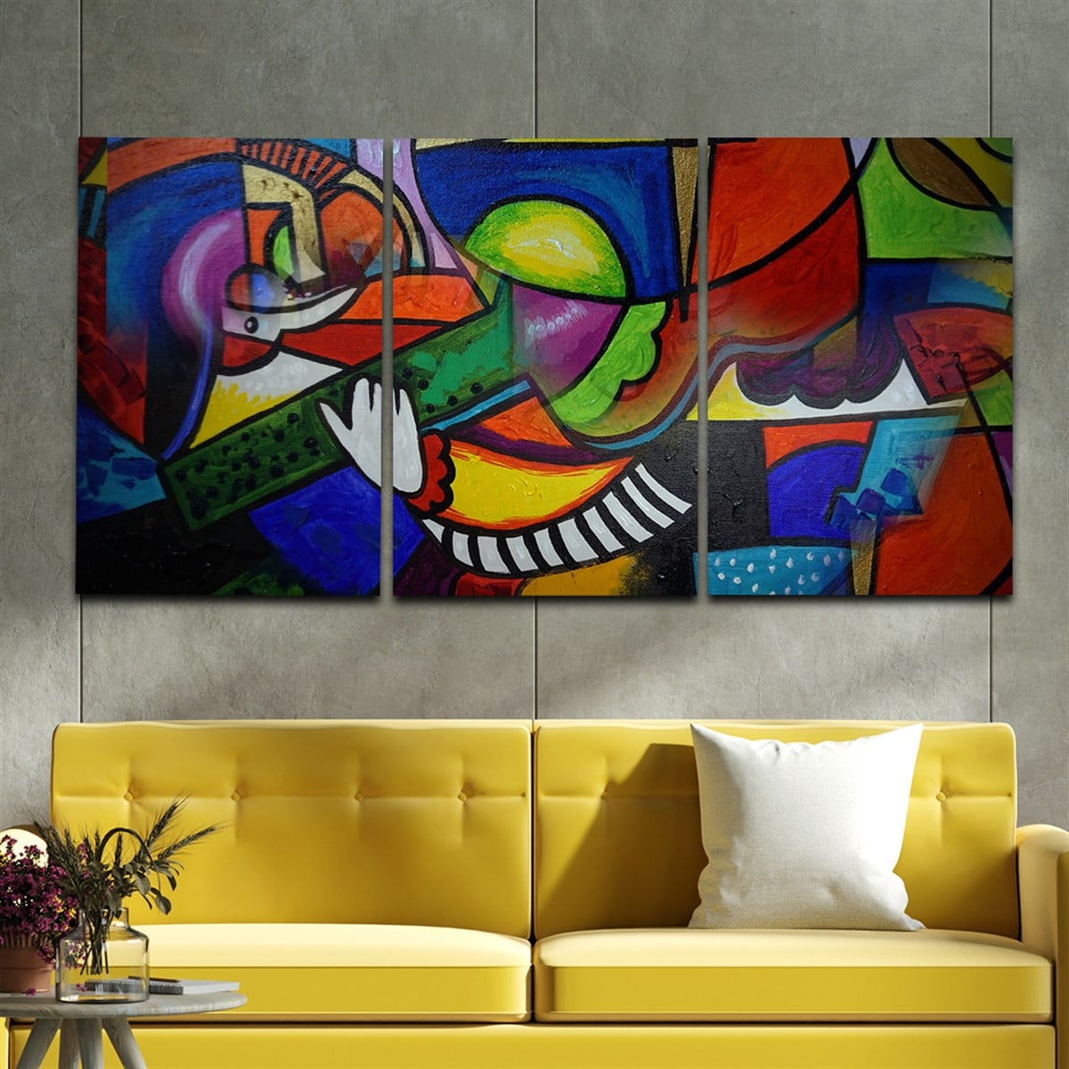 SANAT TEMALI CAM TABLO SETİ