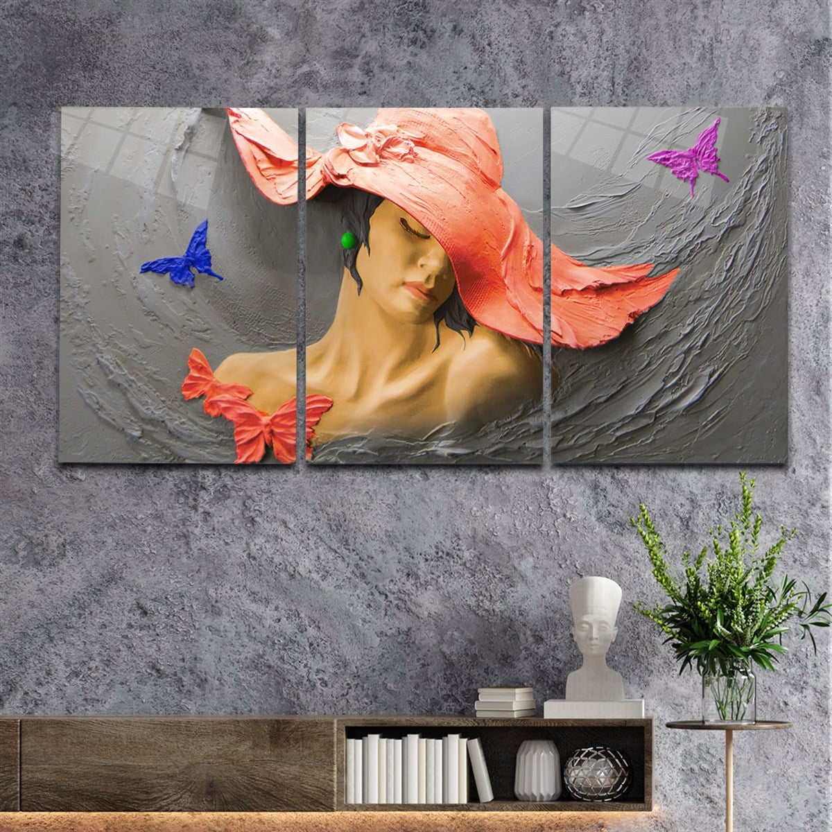 SANAT TEMALI CAM TABLO SETİ