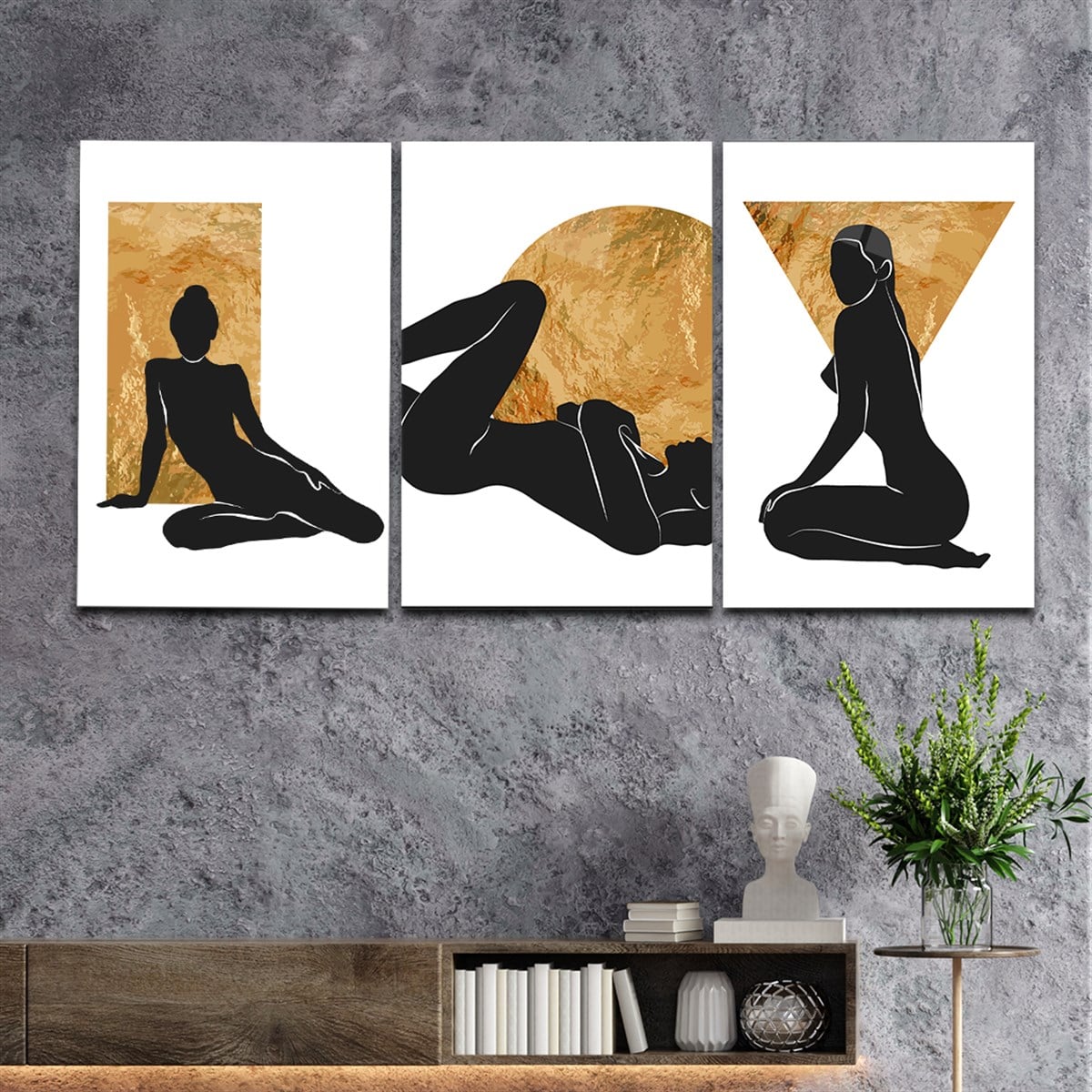 SANAT TEMALI CAM TABLO SETİ