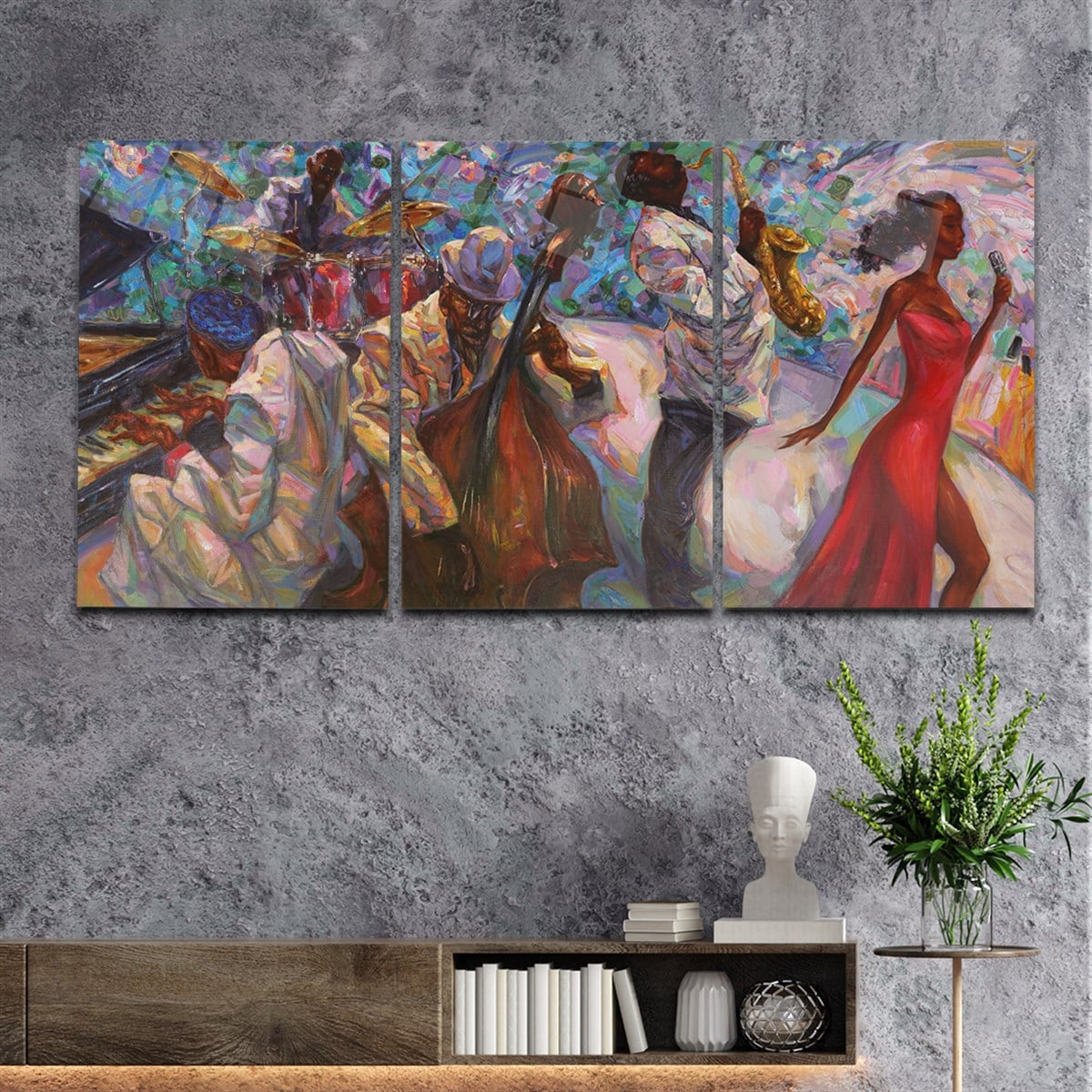 SANAT TEMALI CAM TABLO SETİ