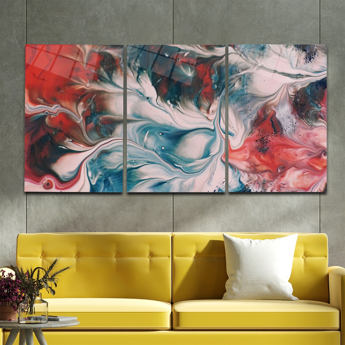 SANAT TEMALI CAM TABLO SETİ