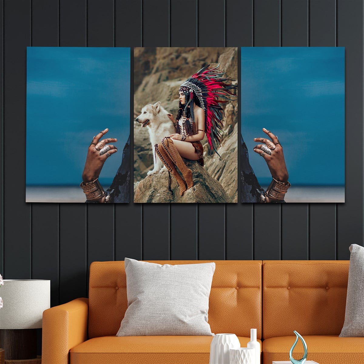 SANAT TEMALI CAM TABLO SETİ