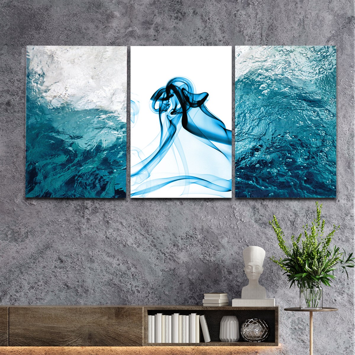 SANAT TEMALI CAM TABLO SETİ