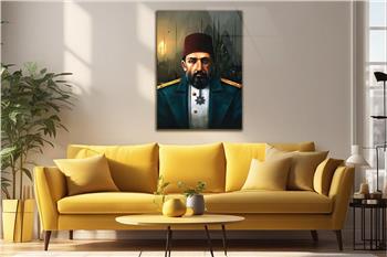 SULTAN ABDULHAMİDHAN GÖRSELLİ CAM TABLO