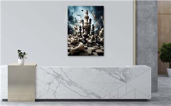 Dikey Sanat Temalı Cam Tablo 327