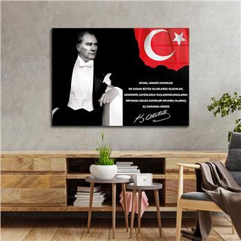 MUSTAFA KEMAL ATATÜRK CAM TABLO 
