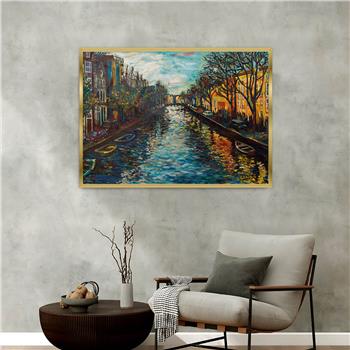 Aluminium Omlijste Kunst Thema Geharde Glasschilderij 178