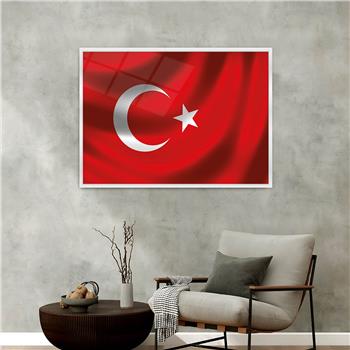 Alüminyum Çerçeveli Vatan Temalı Cam Tablo 058