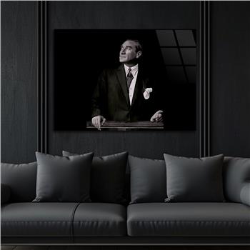MUSTAFA KEMAL ATATÜRK GÖRSELLİ CAM TABLO