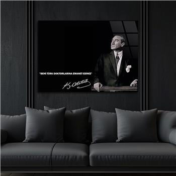 MUSTAFA KEMAL ATATÜRK CAM TABLO 