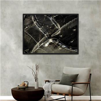 Aluminum-Framed Art-Themed Tempered Glass Wall Art 078