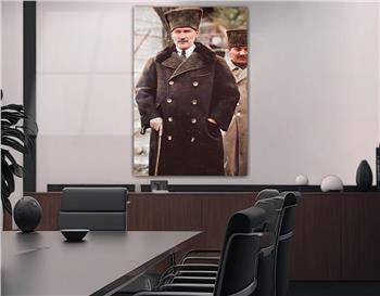 MUSTAFA KEMAL ATATÜRK GÖRSELLİ CAM TABLO 